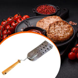 Maxbell BBQ Spatula Veggies Stainless Steel Garden Kebabs Father Gift Slotted Turner