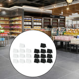 Maxbell 10Pcs Acrylic Chalkboard Signs Blank Tabletop for Bakery Retail Label Buffet White