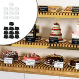 Maxbell 10Pcs Acrylic Chalkboard Signs Blank Tabletop for Bakery Retail Label Buffet White