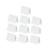 Maxbell 10Pcs Acrylic Chalkboard Signs Blank Tabletop for Bakery Retail Label Buffet White