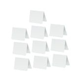 Maxbell 10Pcs Acrylic Chalkboard Signs Blank Tabletop for Bakery Retail Label Buffet White
