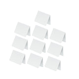 Maxbell 10Pcs Acrylic Chalkboard Signs Blank Tabletop for Bakery Retail Label Buffet White