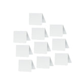 Maxbell 10Pcs Acrylic Chalkboard Signs Blank Tabletop for Bakery Retail Label Buffet White