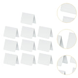 Maxbell 10Pcs Acrylic Chalkboard Signs Blank Tabletop for Bakery Retail Label Buffet White