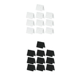 Maxbell 10Pcs Acrylic Chalkboard Signs Blank Tabletop for Bakery Retail Label Buffet White