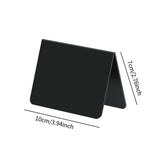 Maxbell 10Pcs Acrylic Chalkboard Signs Blank Tabletop for Bakery Retail Label Buffet Black