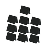 Maxbell 10Pcs Acrylic Chalkboard Signs Blank Tabletop for Bakery Retail Label Buffet Black