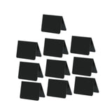 Maxbell 10Pcs Acrylic Chalkboard Signs Blank Tabletop for Bakery Retail Label Buffet Black