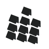 Maxbell 10Pcs Acrylic Chalkboard Signs Blank Tabletop for Bakery Retail Label Buffet Black