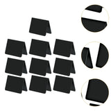 Maxbell 10Pcs Acrylic Chalkboard Signs Blank Tabletop for Bakery Retail Label Buffet Black