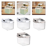 Maxbell Grain Rice Storage Container Household Kitchen Organization Pantry Store Bin 29cmx23cmx19cm White