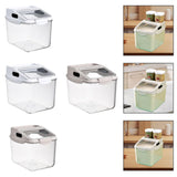 Maxbell Grain Rice Storage Container Household Kitchen Organization Pantry Store Bin 29cmx23cmx19cm White