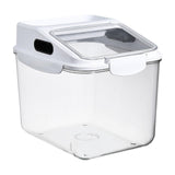Maxbell Grain Rice Storage Container Household Kitchen Organization Pantry Store Bin 29cmx23cmx26cm White