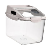 Maxbell Grain Rice Storage Container Household Kitchen Organization Pantry Store Bin 29cmx23cmx19cm Khaki