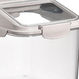 Maxbell Grain Rice Storage Container Household Kitchen Organization Pantry Store Bin 29cmx23cmx19cm Khaki