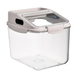 Maxbell Grain Rice Storage Container Household Kitchen Organization Pantry Store Bin 29cmx23cmx26cm Khaki