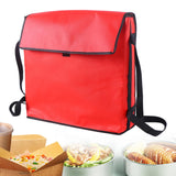 Maxbell Insulated Pizza Delivery Bag Food Pack for Restaurants Food Service Catering Red