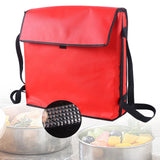 Maxbell Insulated Pizza Delivery Bag Food Pack for Restaurants Food Service Catering Red