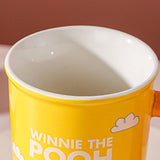 Maxbell Ceramic Coffee Mug Comfortable Grip Cartoon Teacup for Milk Cappuccino Latte Yellow