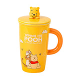 Maxbell Ceramic Coffee Mug Comfortable Grip Cartoon Teacup for Milk Cappuccino Latte Yellow
