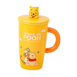 Maxbell Ceramic Coffee Mug Comfortable Grip Cartoon Teacup for Milk Cappuccino Latte Yellow