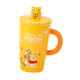 Maxbell Ceramic Coffee Mug Comfortable Grip Cartoon Teacup for Milk Cappuccino Latte Yellow