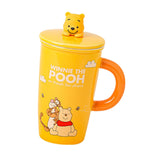 Maxbell Ceramic Coffee Mug Comfortable Grip Cartoon Teacup for Milk Cappuccino Latte Yellow