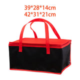 Maxbell 2x Insulated Delivery Bag Reusable Thermal Cooler Bag for Work Home Catering 39cmx28cmx14cm