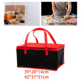 Maxbell 2x Insulated Delivery Bag Reusable Thermal Cooler Bag for Work Home Catering 39cmx28cmx14cm