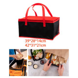 Maxbell 2x Insulated Delivery Bag Reusable Thermal Cooler Bag for Work Home Catering 39cmx28cmx14cm