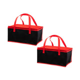 Maxbell 2x Insulated Delivery Bag Reusable Thermal Cooler Bag for Work Home Catering 39cmx28cmx14cm