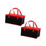 Maxbell 2x Insulated Delivery Bag Reusable Thermal Cooler Bag for Work Home Catering 39cmx28cmx14cm