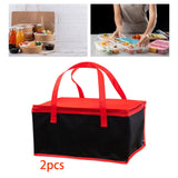 Maxbell 2x Insulated Delivery Bag Reusable Thermal Cooler Bag for Work Home Catering 39cmx28cmx14cm
