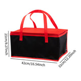 Maxbell 2x Insulated Delivery Bag Reusable Thermal Cooler Bag for Work Home Catering 42cmx31cmx21cm