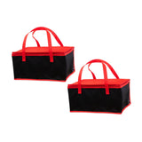 Maxbell 2x Insulated Delivery Bag Reusable Thermal Cooler Bag for Work Home Catering 42cmx31cmx21cm