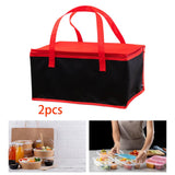 Maxbell 2x Insulated Delivery Bag Reusable Thermal Cooler Bag for Work Home Catering 42cmx31cmx21cm