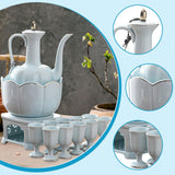 Maxbell Ceramic Sake Set Gifts Multifunctional 10 Sake Cups for Home Birthday Family Style B