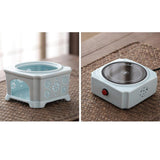 Maxbell Ceramic Sake Set Gifts Multifunctional 10 Sake Cups for Home Birthday Family Style B