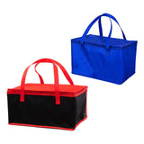 Maxbell Insulated Lunch Box with Handle Picnic Handbag for Office Outdoor Restaurant Blue 41x29x26cm