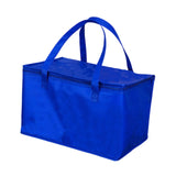 Maxbell Insulated Lunch Box with Handle Picnic Handbag for Office Outdoor Restaurant Blue 41x29x26cm