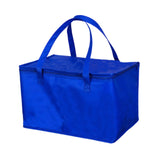Maxbell Insulated Lunch Box with Handle Picnic Handbag for Office Outdoor Restaurant Blue 41x29x26cm