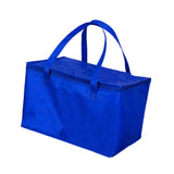 Maxbell Insulated Lunch Box with Handle Picnic Handbag for Office Outdoor Restaurant Blue 41x29x26cm