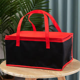 Maxbell Insulated Lunch Box with Handle Picnic Handbag for Office Outdoor Restaurant Red 42x31x21cm
