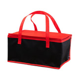 Maxbell Insulated Lunch Box with Handle Picnic Handbag for Office Outdoor Restaurant Red 42x31x21cm