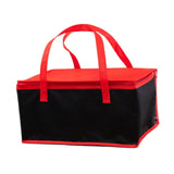 Maxbell Insulated Lunch Box with Handle Picnic Handbag for Office Outdoor Restaurant Red 42x31x21cm