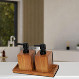 Maxbell Rectangular Lotion Bottle Organizer Tray Decorative Versatile for Countertop