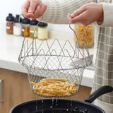 Maxbell Deep Fry Basket Multifunctional Practical Kitchen Utensil for Dining Kitchen
