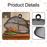 Maxbell Mesh Screen Food Cover Round Plate Serving Cover for Plates Picnics Outdoor S