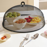 Maxbell Mesh Screen Food Cover Round Plate Serving Cover for Plates Picnics Outdoor L