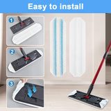 Maxbell Mop Head Replacement Reusable Floor Scrubber Pads for Refills Floor Cleaning